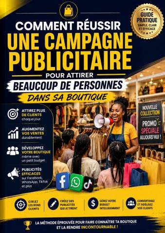 Comment réussir une campagne publicitaire pour attirer beaucoup de clients dans sa boutique”