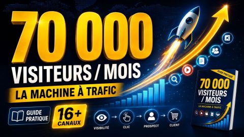70 000 VISITEURS/MOIS™ — Construisez Votre Machine à Trafic en 24H pour Seulement 1 $