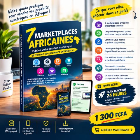 Publiez votre produit numérique et trouvez vos premiers acheteurs en moins de 24h..