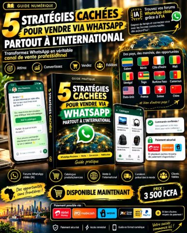5 STRATÉGIES CACHÉES POUR VENDRE VIA WHATSAPP