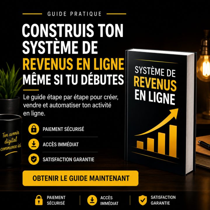 CONSTRUIS TON SYSTÈME DE REVENUS EN LIGNE MÊME SI TU DÉBUTES